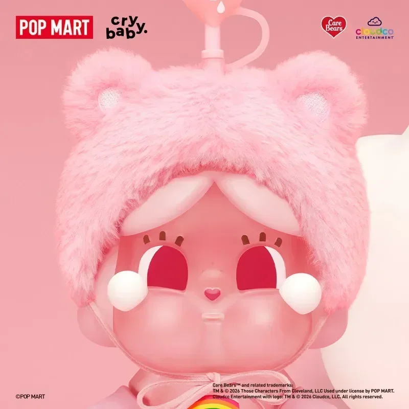 POP MART CRYBABY Серия Care Bears Стеклянный стакан с трубочкой Оригинальная игрушка-сюрприз в закрытой упаковке Сумка-сюрприз Фигурки-украшения Декор для дома (art.: 3920dcda9645d) - 3920dcda9645d