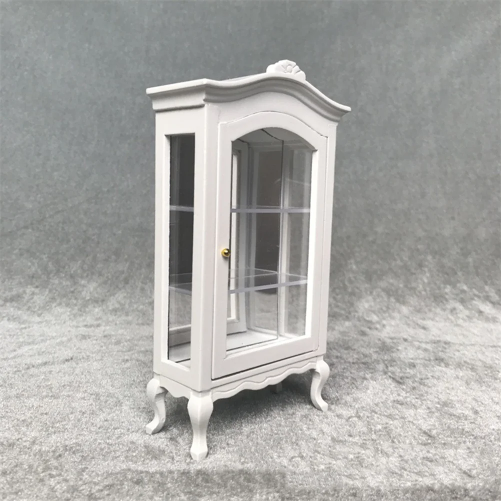 

House Accessories 1/12 Mini Adornment Furniture Cabinet Decor Kid Pretend Play Toy Bamboo Kitchen Dollhouse Doll's