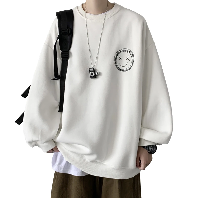 

ARENS Men's Sweatshirt for Boy Crewneck Sweatshirt Graphic Clothing Men's Top Shirt Sweatshirts for Men Couple Clothes Korean