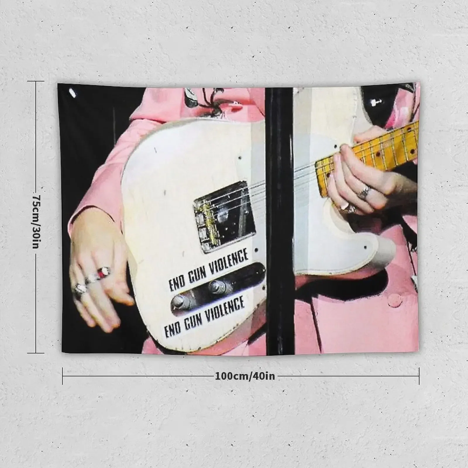 Gambar Guitar Tuo유 Lares Гобелен Украшения для спальни Японский декор комнаты Корейский