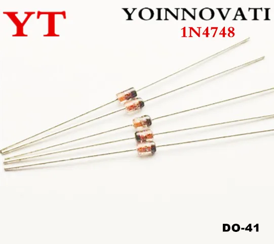 500 шт./лот 1N4748A 1N4748 4748 DO-41 22 В 1 Вт Лучшее качество
