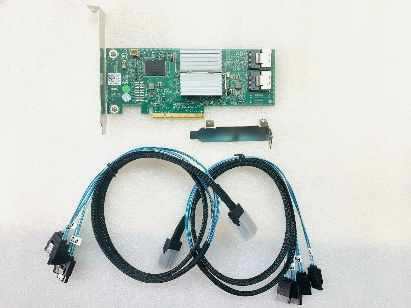 Фото Для Dell H310 6 Гбит/с SAS HBA FW:P20 9211-8i IT Mode ZFS frenas unRAID 2 * SFF SATA №3