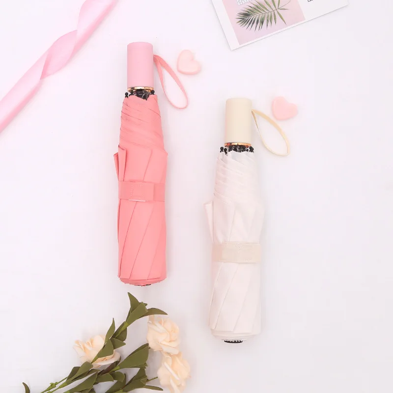 

Fashion Simple Folding Umbrella Rain Travel Outdoor Designer Umbrella Ladies Portable 8 Bone Windproof Men's Umbrella Parasol