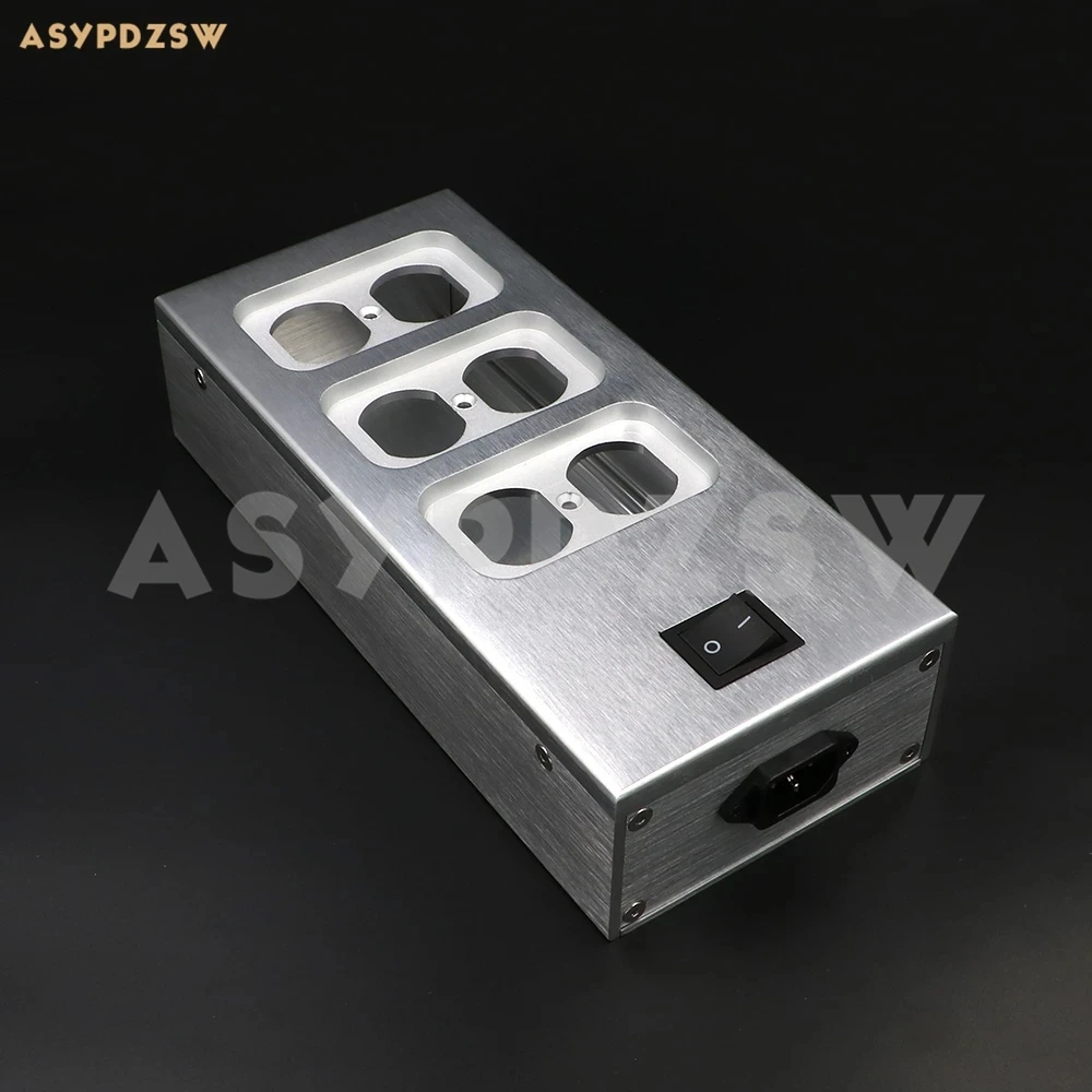 Алюминиевый распределитель питания переменного тока США 6-розетка блок корпус