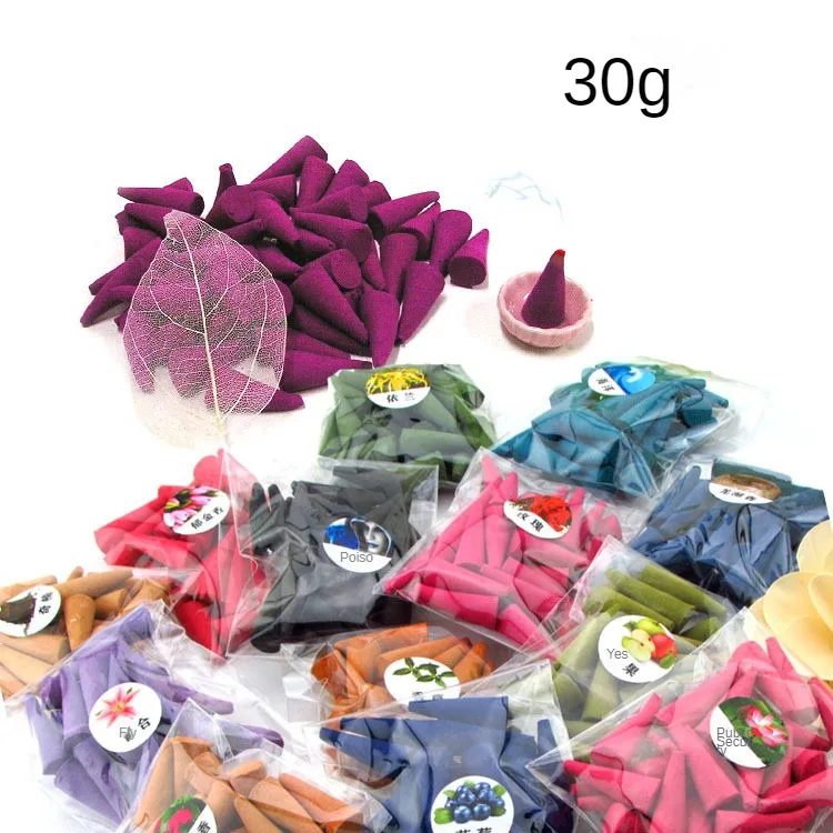 Натуральные конусы для благовоний 30 г/упаковка ароматизатор высочайшего