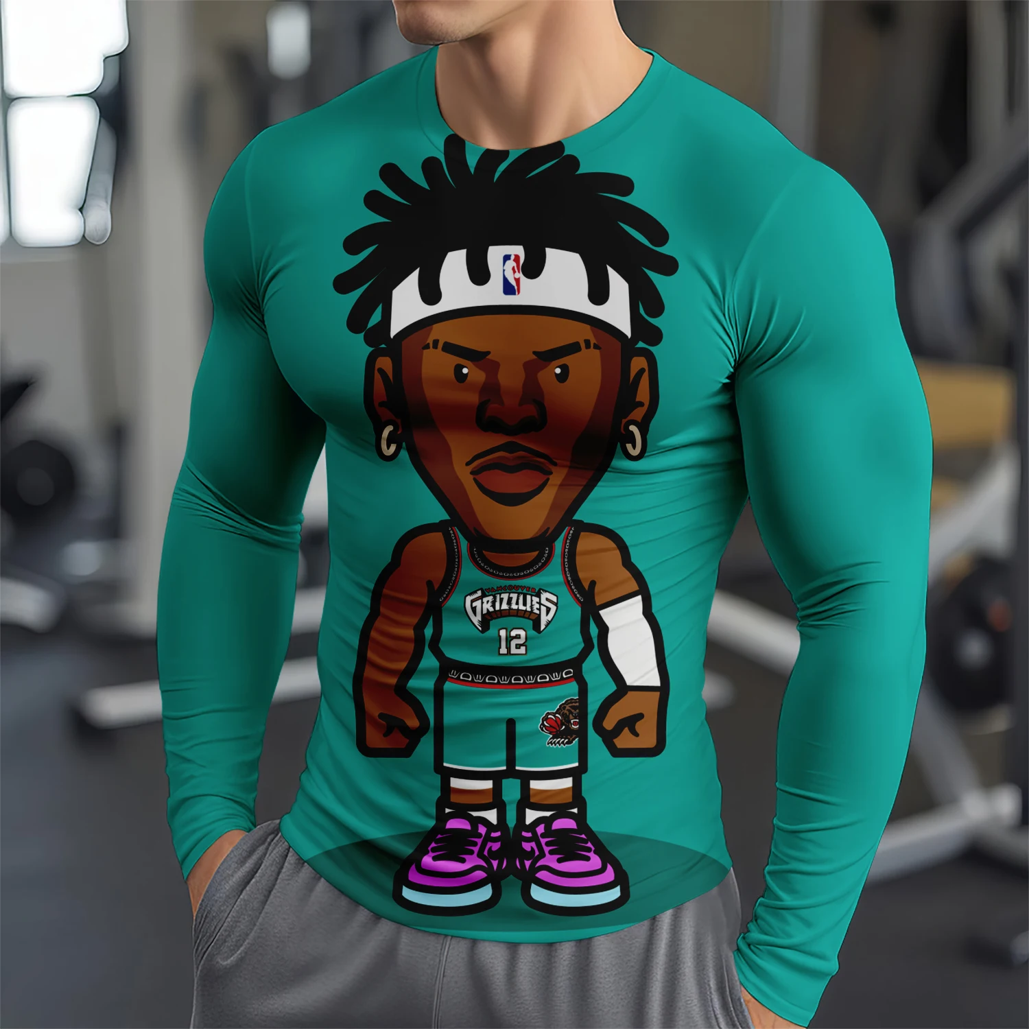 Футболка С Длинными Рукавами И 3D-принтом Звезды Модный Спортивный Топ Пуловер