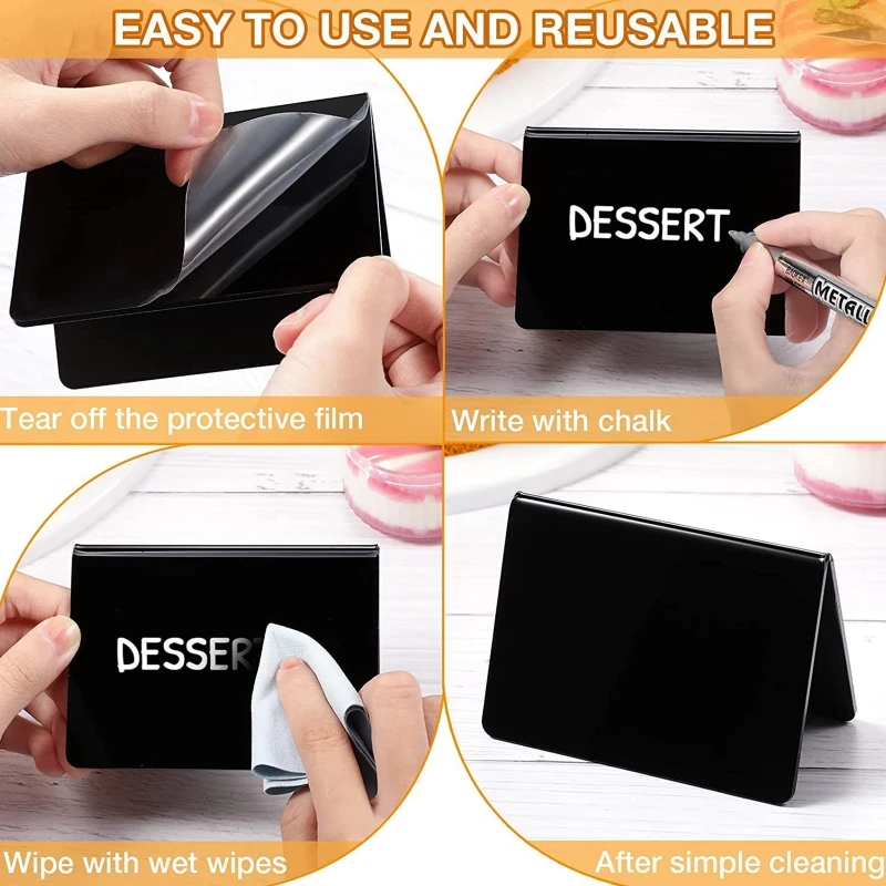 20 шт./упаковка Двусторонняя мини-доска для кухни 4 х3 дюйма |