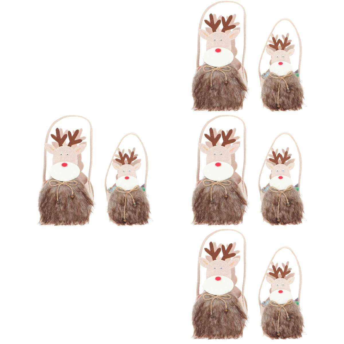 

Gift Bag Christmas Candy Cartoon Baskets Storage Holderbags Basket Packing Reusable Dessert Plush Biscuits Container Party Bread