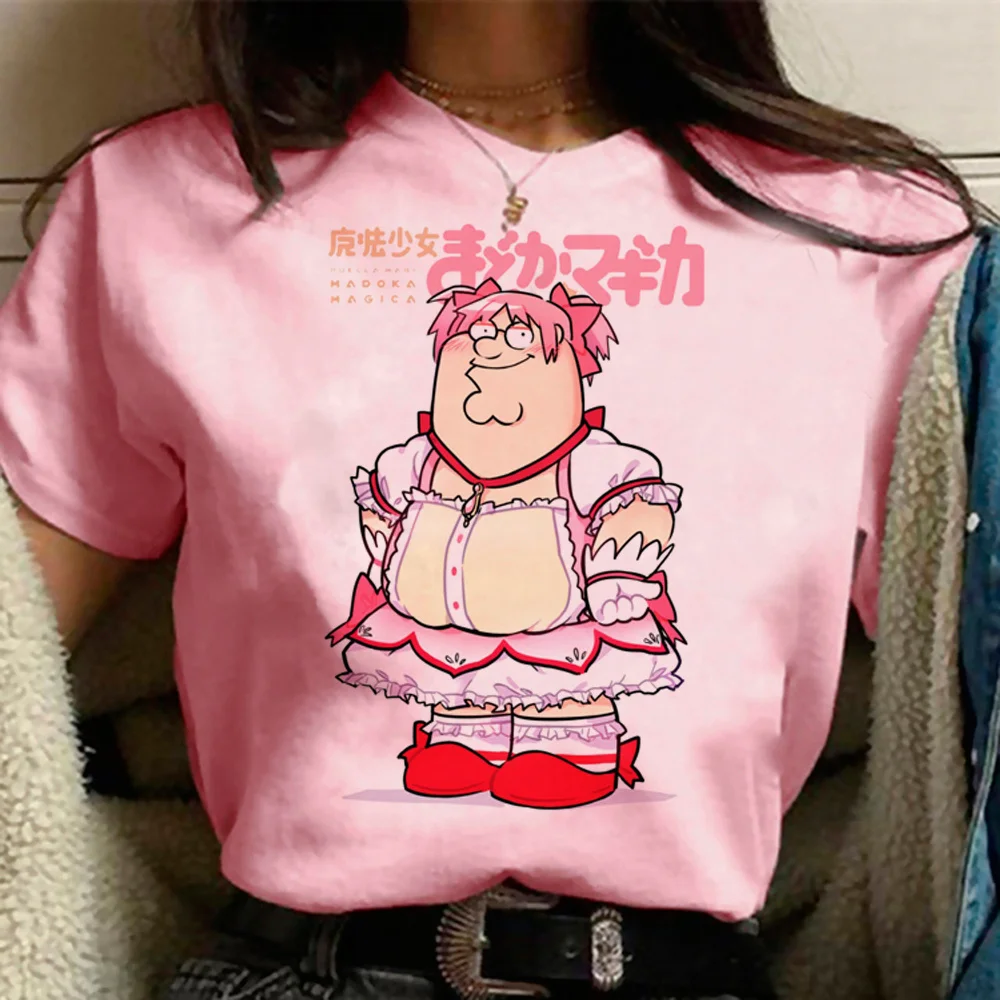 

Madoka Magica t-shirts women Y2K designer comic Tee female designer clothes