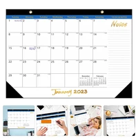 calendar wall 2023 planner monthly english calendar schedule desk daily memo hanging office plan personalized decorative home