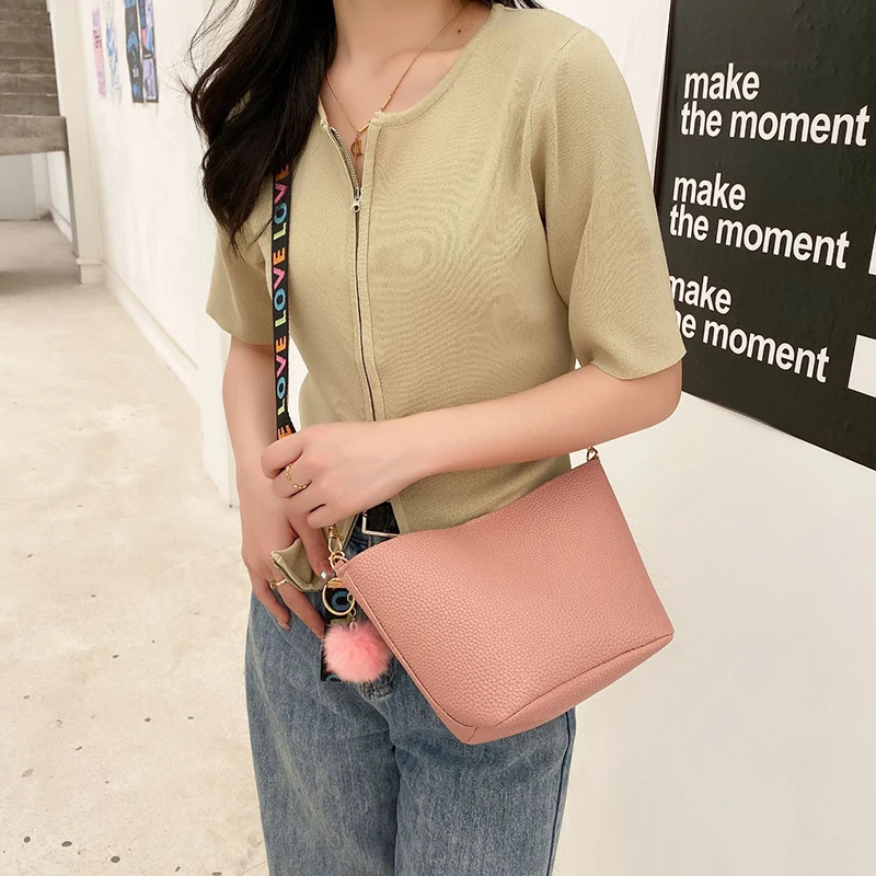 Fashion Simple Shoulder Bag Casual Lychee Pattern Crossbody Bags for Women Ladies Designer Handbags Ladies Messenger Bags Bolsos