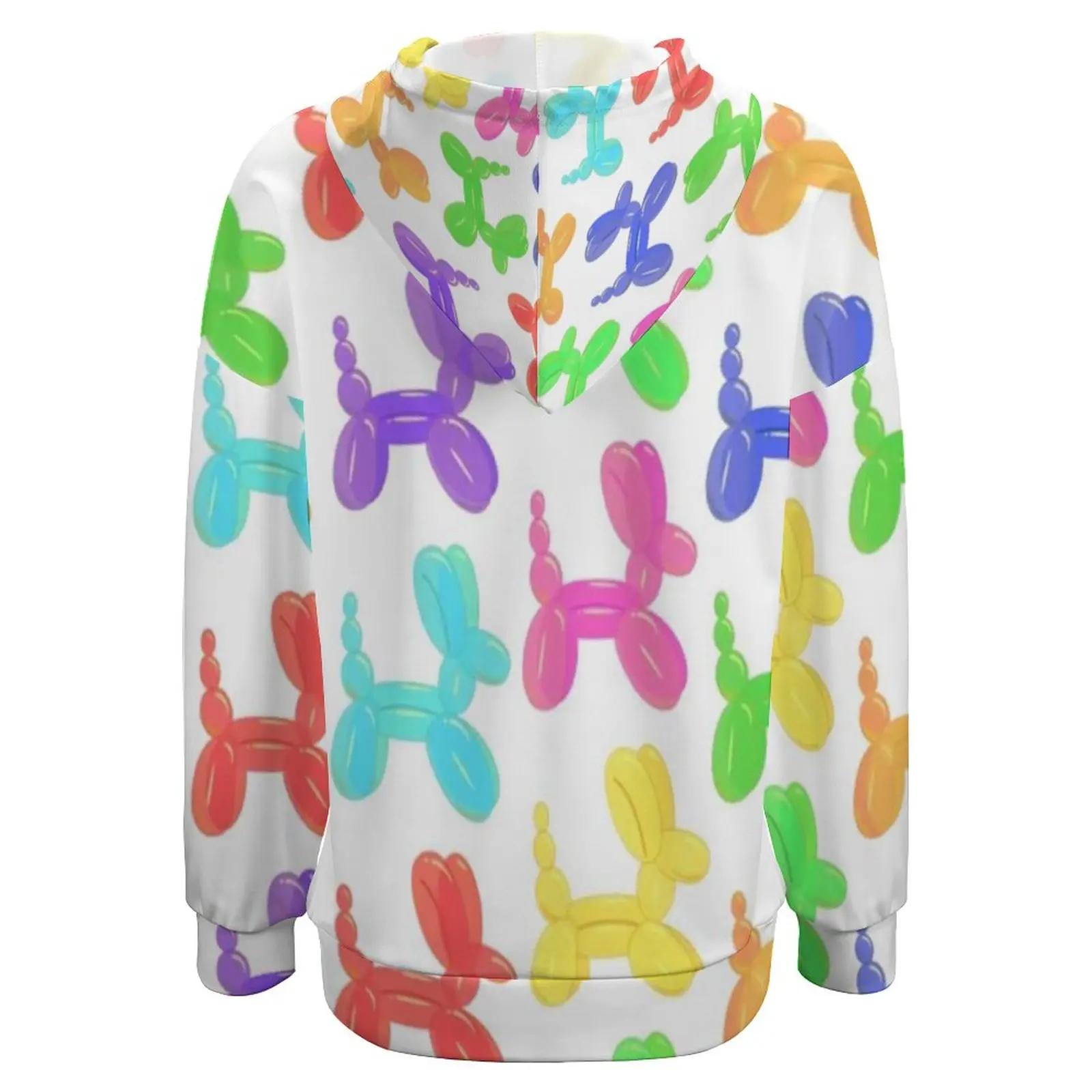 Худи с воздушными собаками милая уличная одежда принтом животных Толстовка