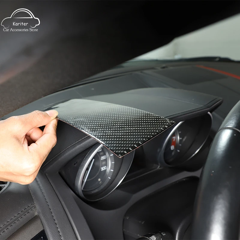 

For Jaguar F-TYPE 2013-2022 Soft Carbon Fiber Car Styling Dash Board Decorative Sticker Interior Modification Accessories