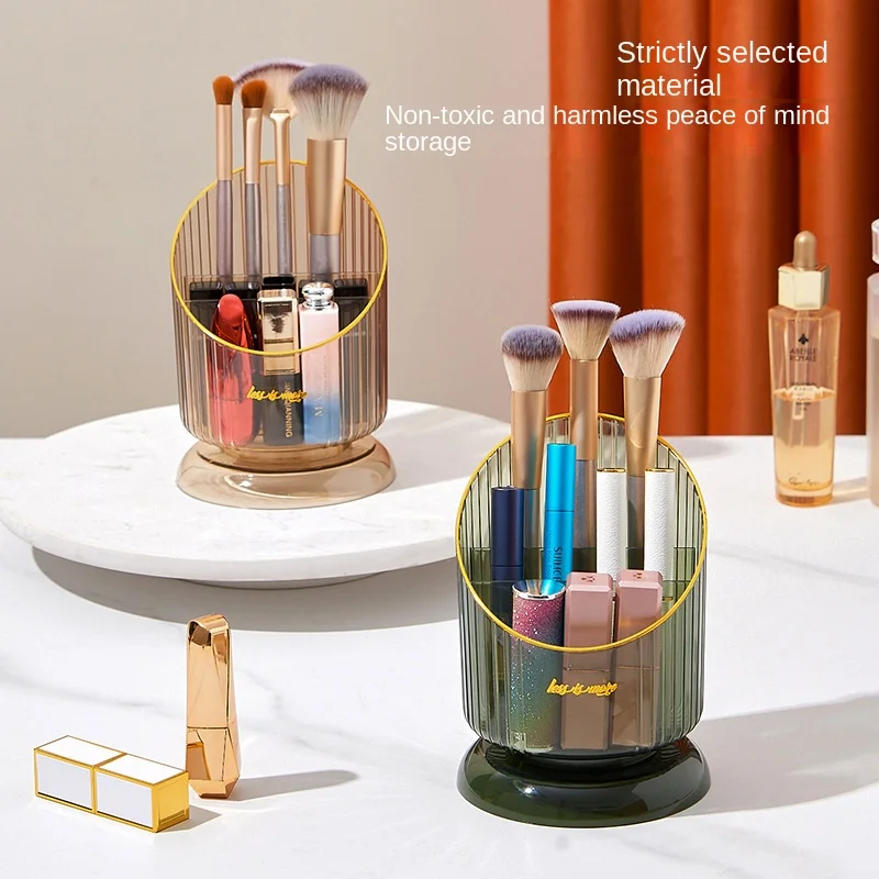 Пластиковая туба для хранения кистей коробка косметики бытовая гардеробная