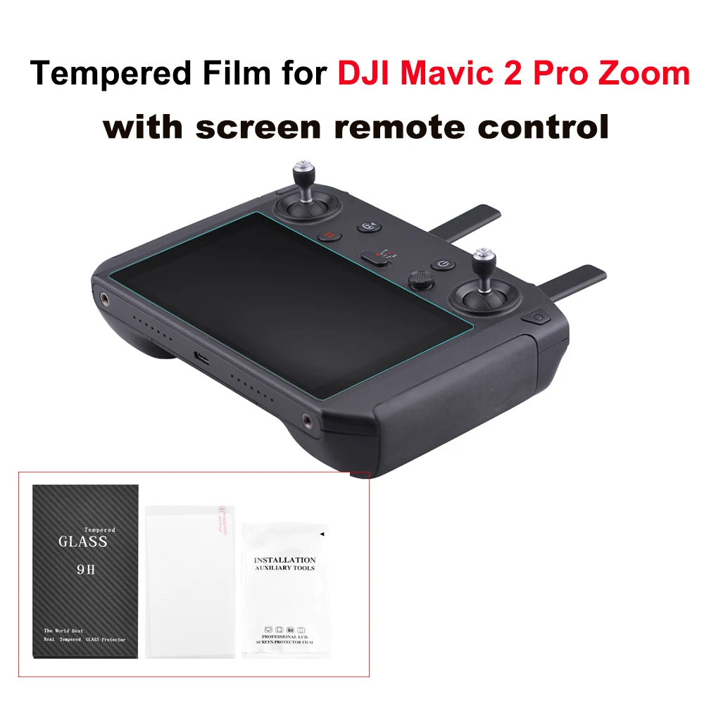 

9H Drone Tempered Glass Film for DJI Mavic 3/2 Pro Zoom Screen Protective Film Remote Control with Screen Transmitter Accessory