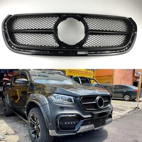 pick up grille fit for mercedes benz x class x250d abs vertical bar x250 grid gt diamond style bumper grill high quality grille