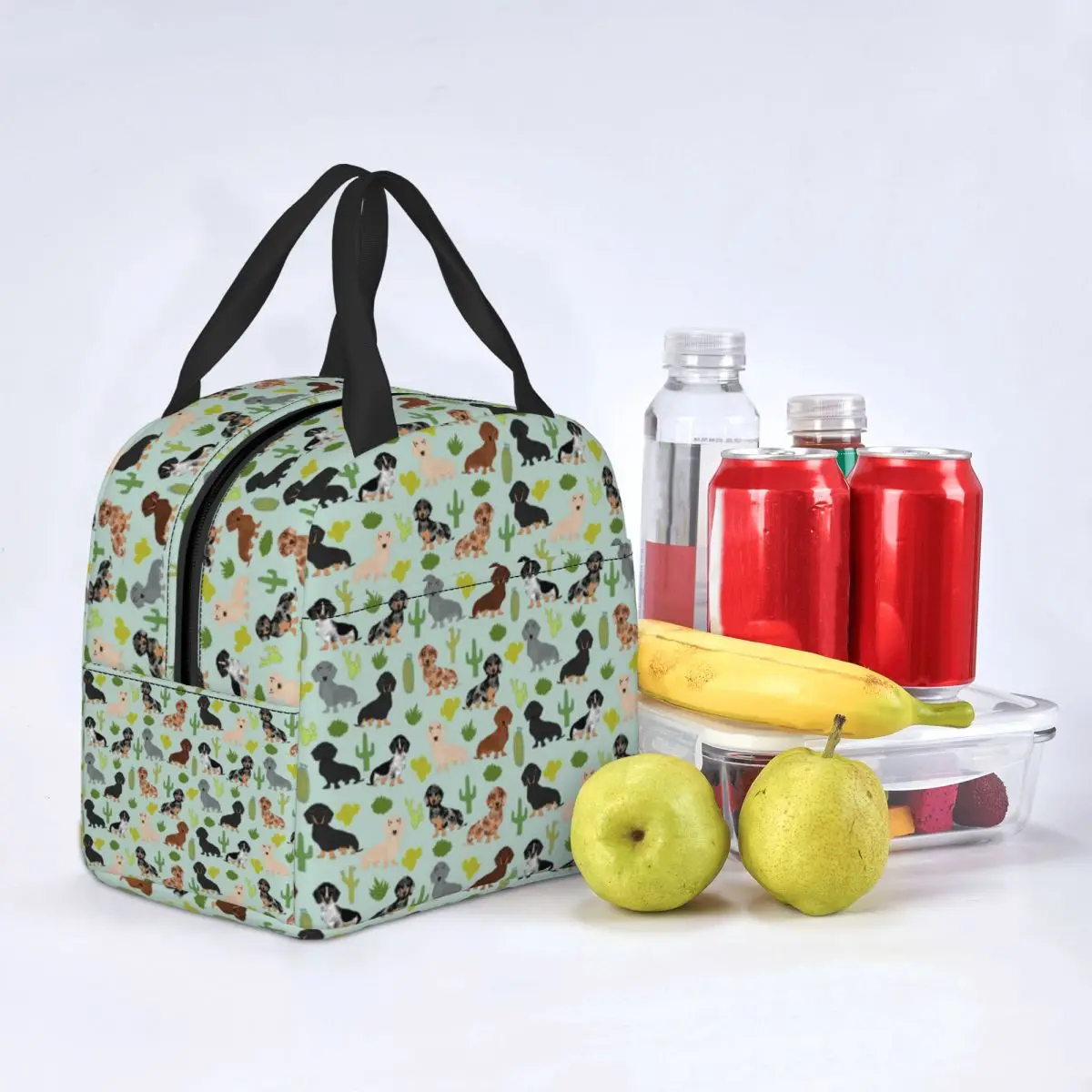 Portable Insulated Oxford Cooler Bag Animal Thermal Food School Lunch Box For Women Kids