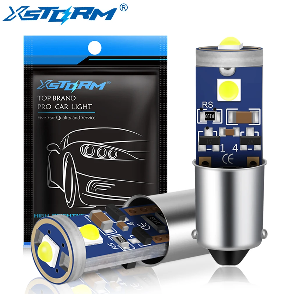 

СВЕТОДИОДНАЯ Лампа BA9S T4W, 12 В, 2 шт.