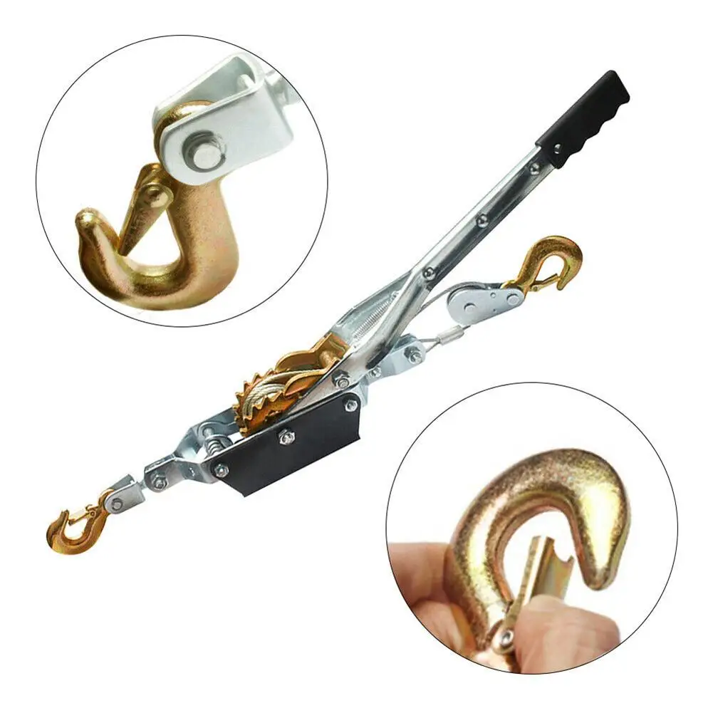 

Hand Winch Manual Hook Cable Puller Boat Atv Trailer Hoist Car Dent Repair Tool Manual Traction Wire Rope Tightener