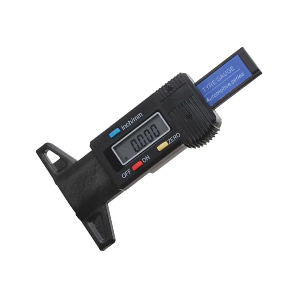 

Major Tire Measuring Caliper Car Tyres Tread Gauge Tool Abs Digital Depth Finder
