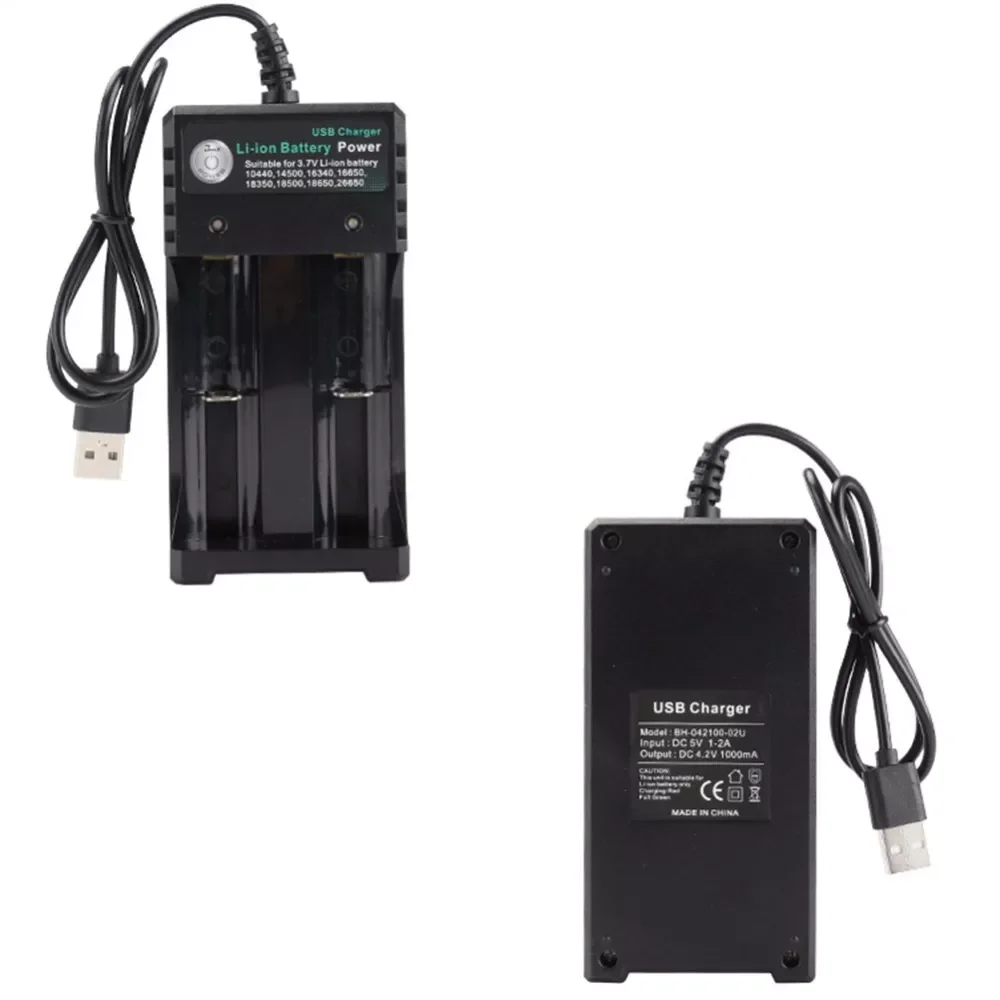 

Universal 18650 Battery Charger Smart 2Slot Li-ion Battery AC Charger Adapter For 18650 18500 16340 14500 26650