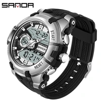 sanda mens military watch g style brand sports watch led digital 50m waterproof watch s shock male clock relogio masculino