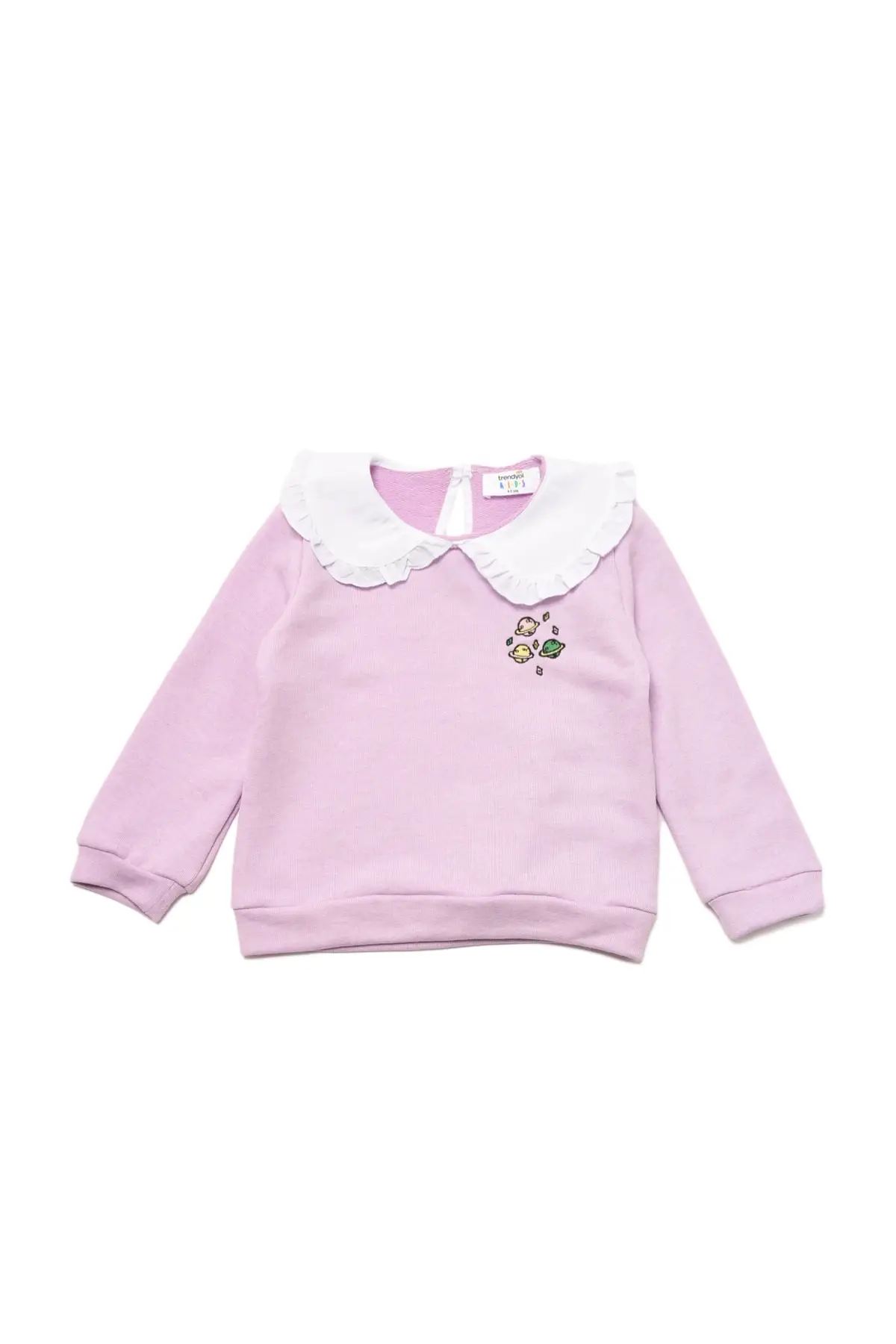 

Trendyol Collar Detaylı Nakışlı Female Child Knitted Thin Sweatshirts TKDAW22SW1488