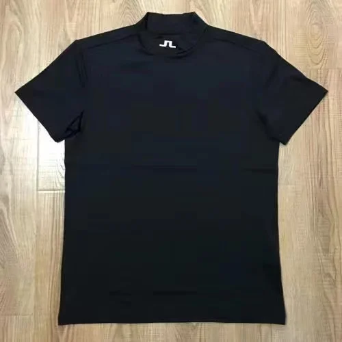 Men's Short-sleeved T-shirt Golf Clothing Summer Fast Drying Breathable Turtleneck Shirt Sports Leisure Training Jersey