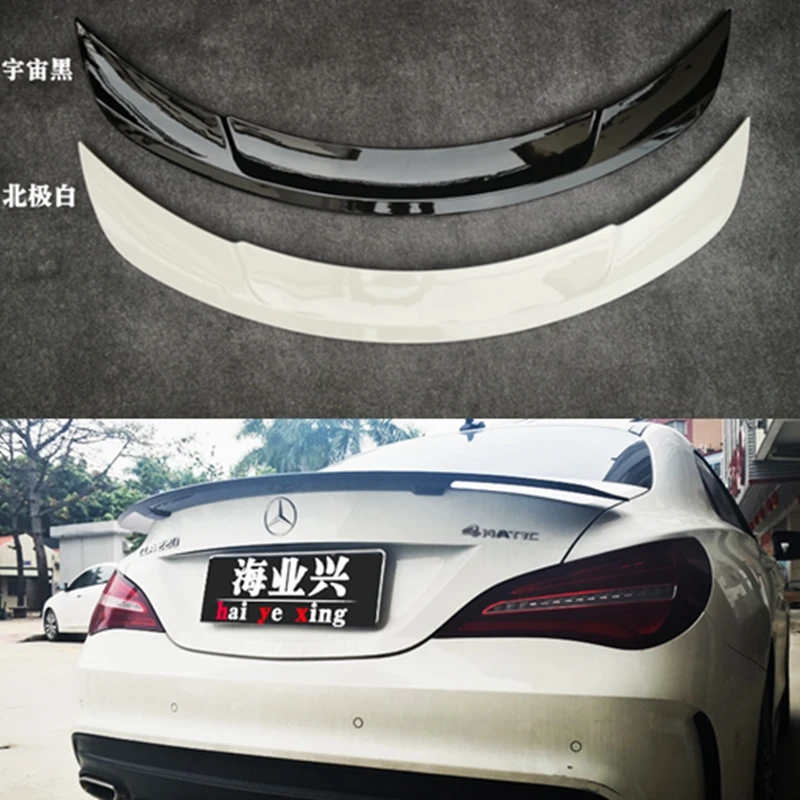 Спойлер для Benz CLA W117 2014 2015 2016 2017 2018 АБС-материал углеродное волокно внешний вид