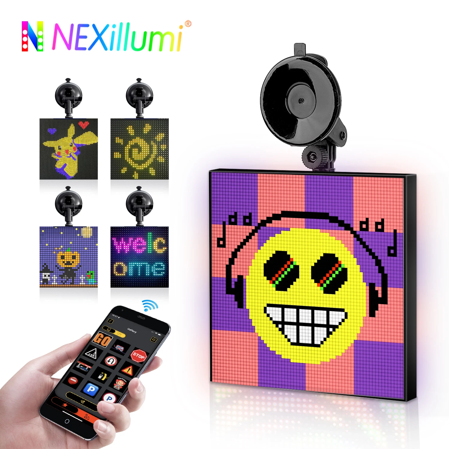 WS2812B RGB Гибкая 32x32 светодиодная Пиксельная панель матрица умный экран управление