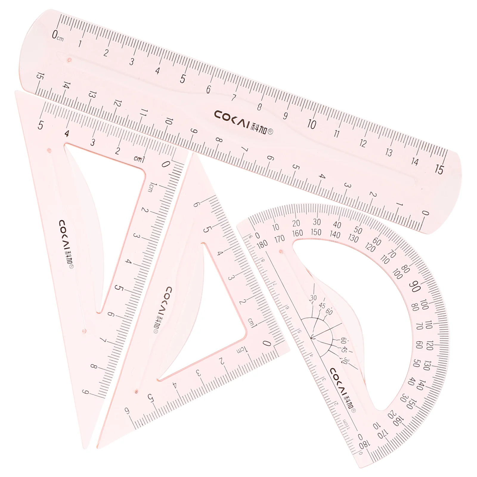 

1 Set Math Ruler Measuring Ruler Geometry Protractor Tool Math Class Supply for School Office