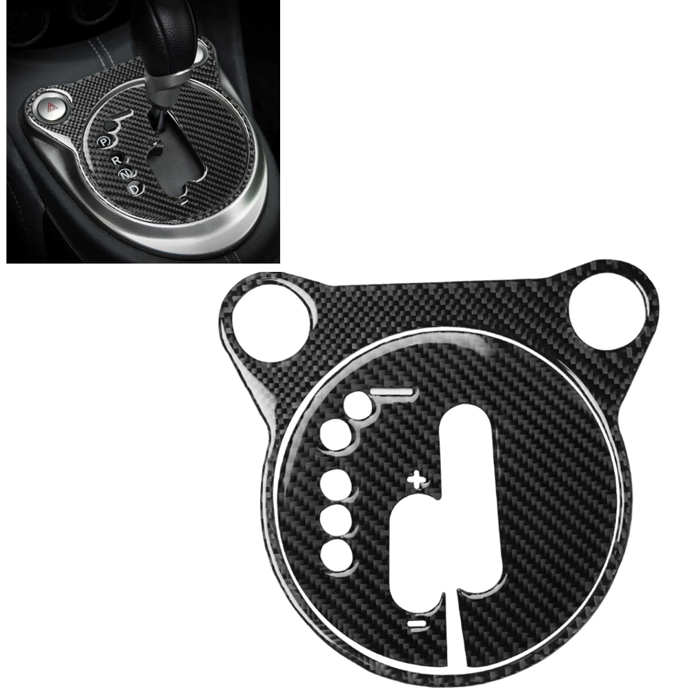 

Carbon Fiber Gear Shift Box Panel Handknob Board Cover Trim Sticker Center Moulding Console Strip For Nissan 2009-2022 370Z Z34