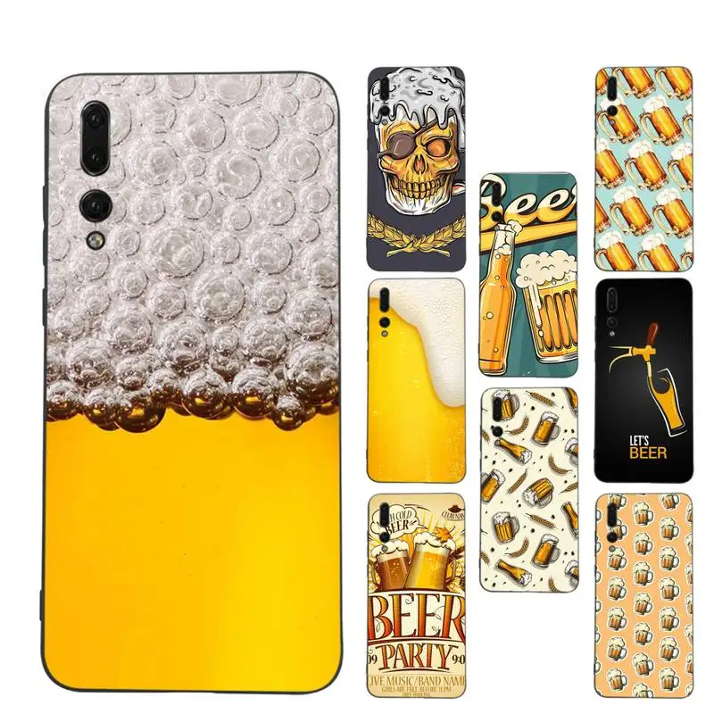 

RuiCaiCa Beers Alcohol Phone Case Soft Silicone Case For Huawei p 30lite p30 20pro p40lite P30 Capa