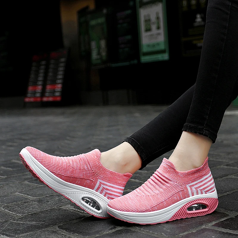 Sneakers Women Walking Shoes Outdoor Casual Sports Footwears Breathable Tennis Shoe Platform Air Cushion Zapatillas Aire Mujer