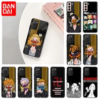 tokyo revengers case for samsung galaxy s22 s21 5g s20 fe s10 lite s9 s8 plus s7 a91 ultra thin matte black soft silicone cover