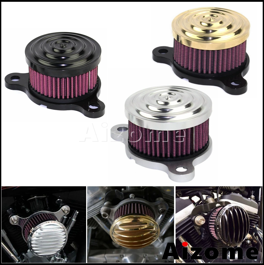 

Motorcycle Retro Air Filter Cleaner Intake Kit For Harley Sportster XL 1200 883 SuperLow Roadster Forty-Eight Iron 883 2004-2022