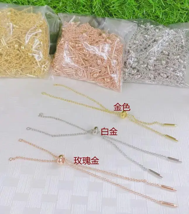 

Металлическая цепочка для браслета, ювелирные изделия, золотая, розовая, золотая, черная, серебряная цепочка с фианитами, подвеска, ожерелье...