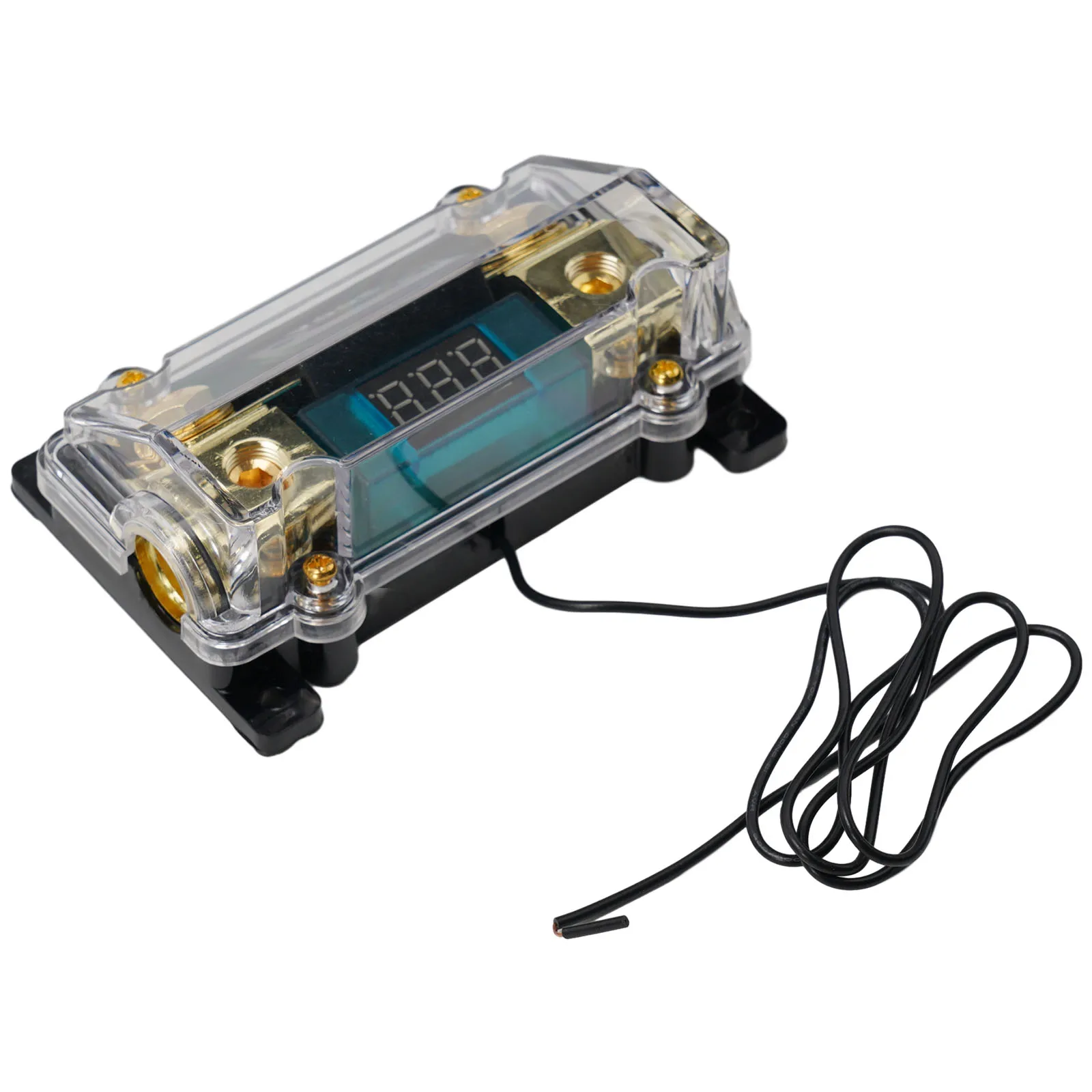 

Holder ANL Fuse 0 2 4 AWG Gauge 10.8x7.1x4cm Universal W/ Fuse 300 Amp Black Inline LED Digital Display Durable