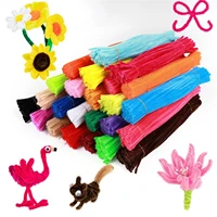 new stems wired wool top torsion bar diy craft supplies cleaners plush tinsel sticks glitter chenille stems