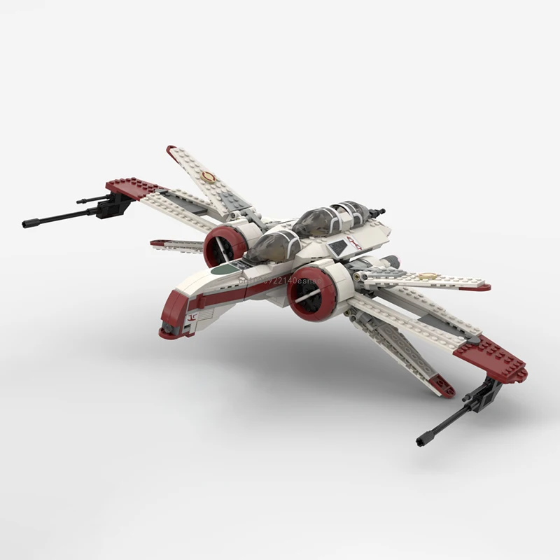 696 шт. MOC 8088 космическая битва Starfighter ARC-170 MOD модель строительные блоки технология