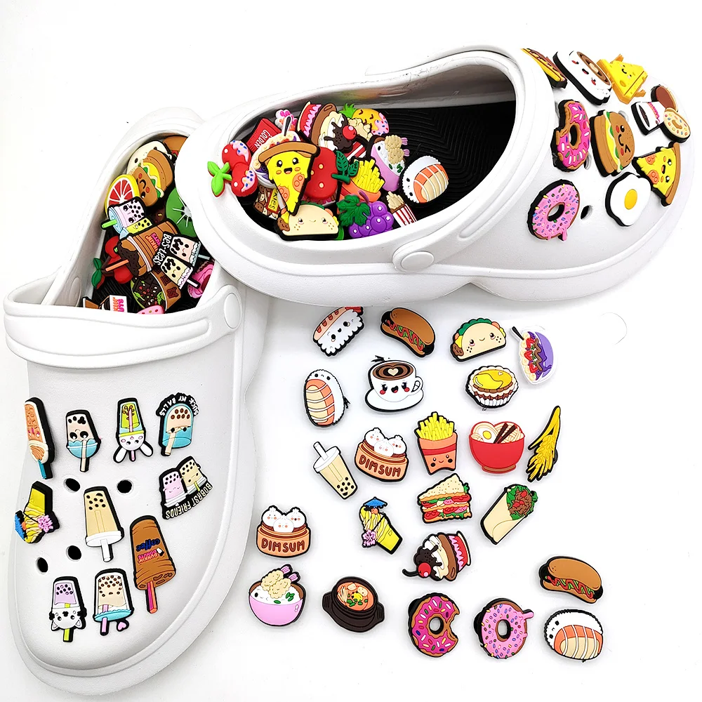 Мультяшный мультяшный набор, милые аксессуары для обуви без повторов, подвески из ПВХ, украшения для рукоделия