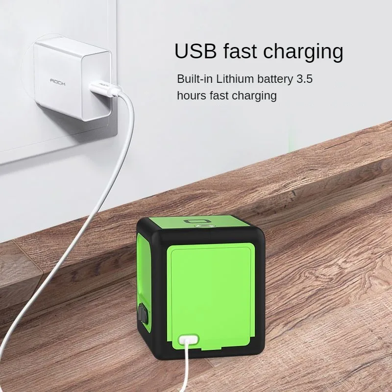 Мини-лазерный уровень 360° ° Горизонтальный и вертикальный крест автоматическое