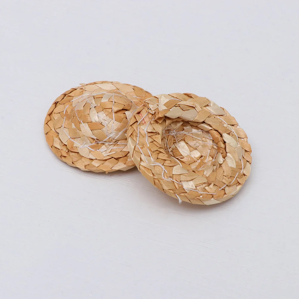 

20pcs Hat Miniature Knitting Hat Hat Cap Woven Cap Hat Hand Knitting Cap for DIY Crafts Jewelry Dollhouse miniatures