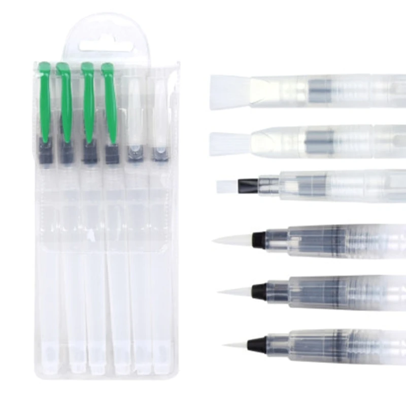 

Water Brush Pens Water Coloring Brush Pens Practical Watercolor Brush Pen Watercolor Paint Pens Water Color Markers H8WD