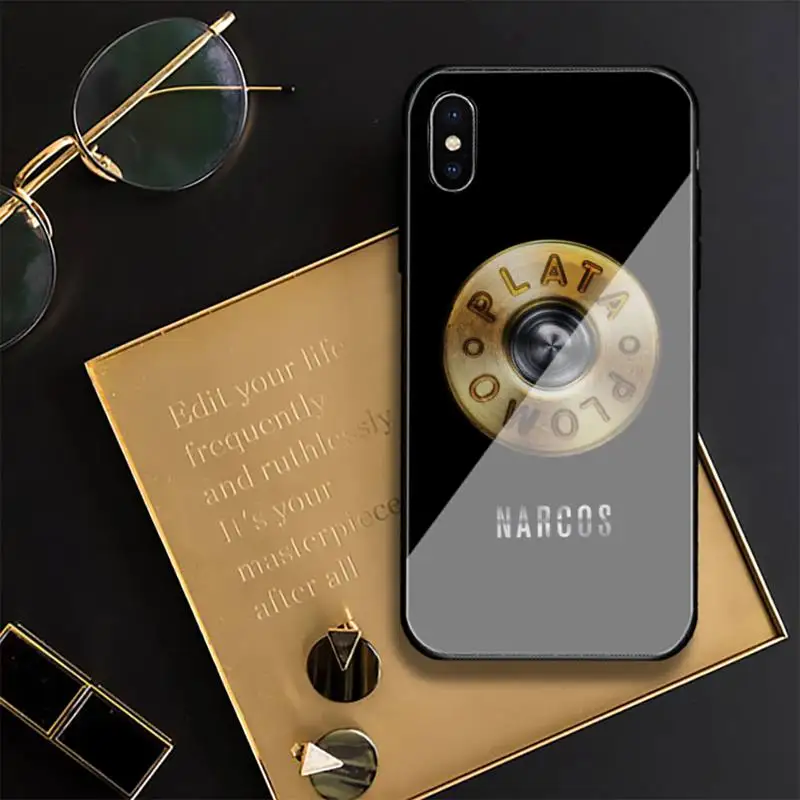 Чехол NARCOS из закаленного стекла для Iphone 11 12 13 Pro Max 7 8 Plus X Xr Xs |