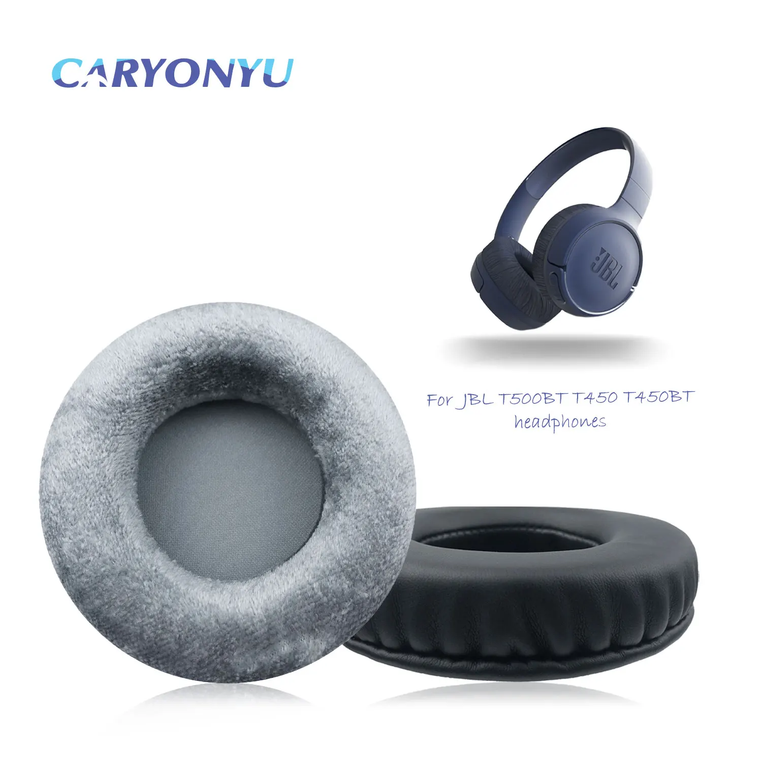 Замена амбушюр CARYONYU для наушников JBL T500BT T450 T450BT, утолщенная память пены амбушюры маффы.