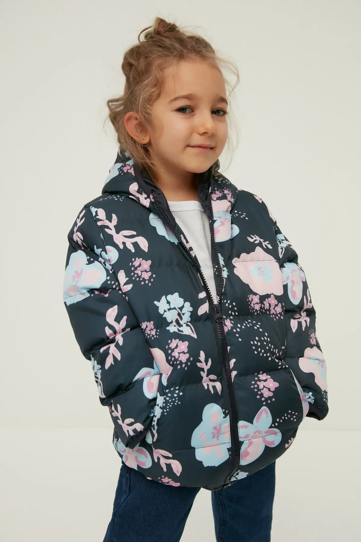 

Floral girls inflatable coat TKDAW22MO0554