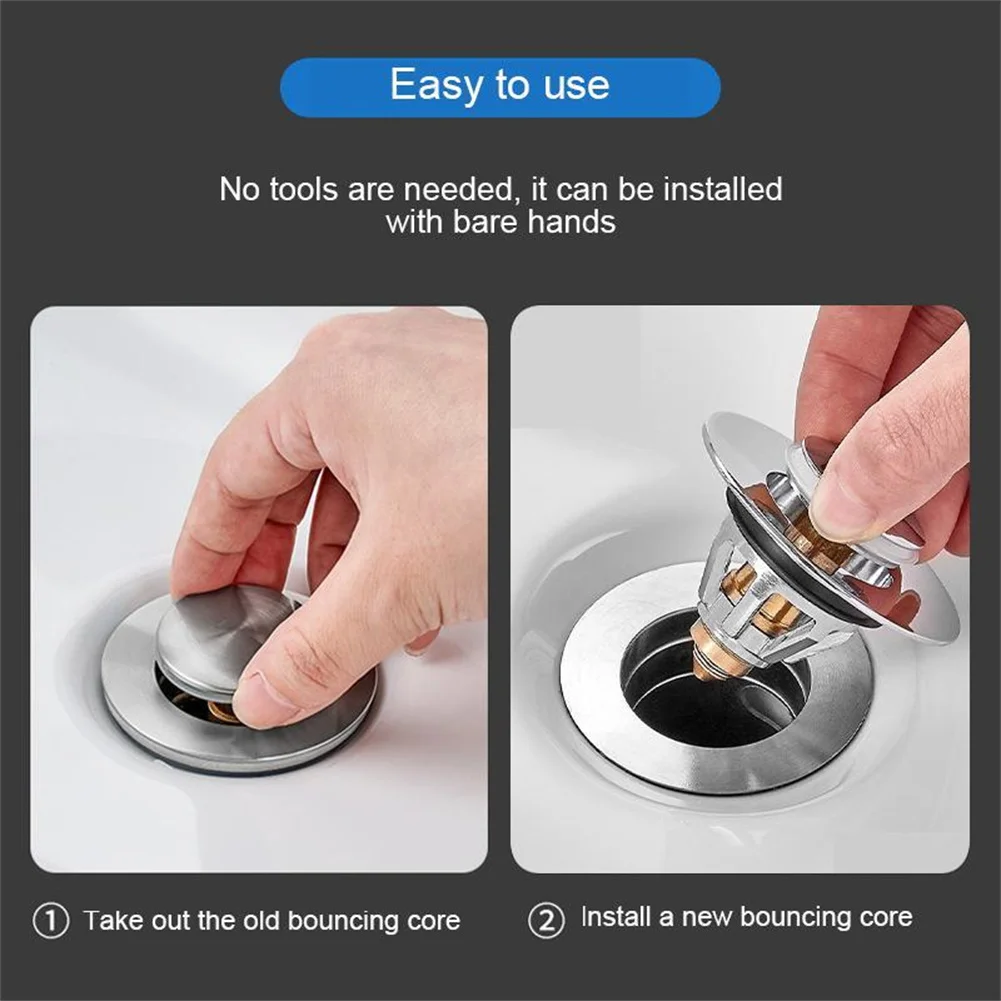 

Universal Pop-up Drain Filter Hair Catcher Bath Stopper For Basins Bath Shower Bathroom Sink Pond Drain Filter Kitchen Accessory