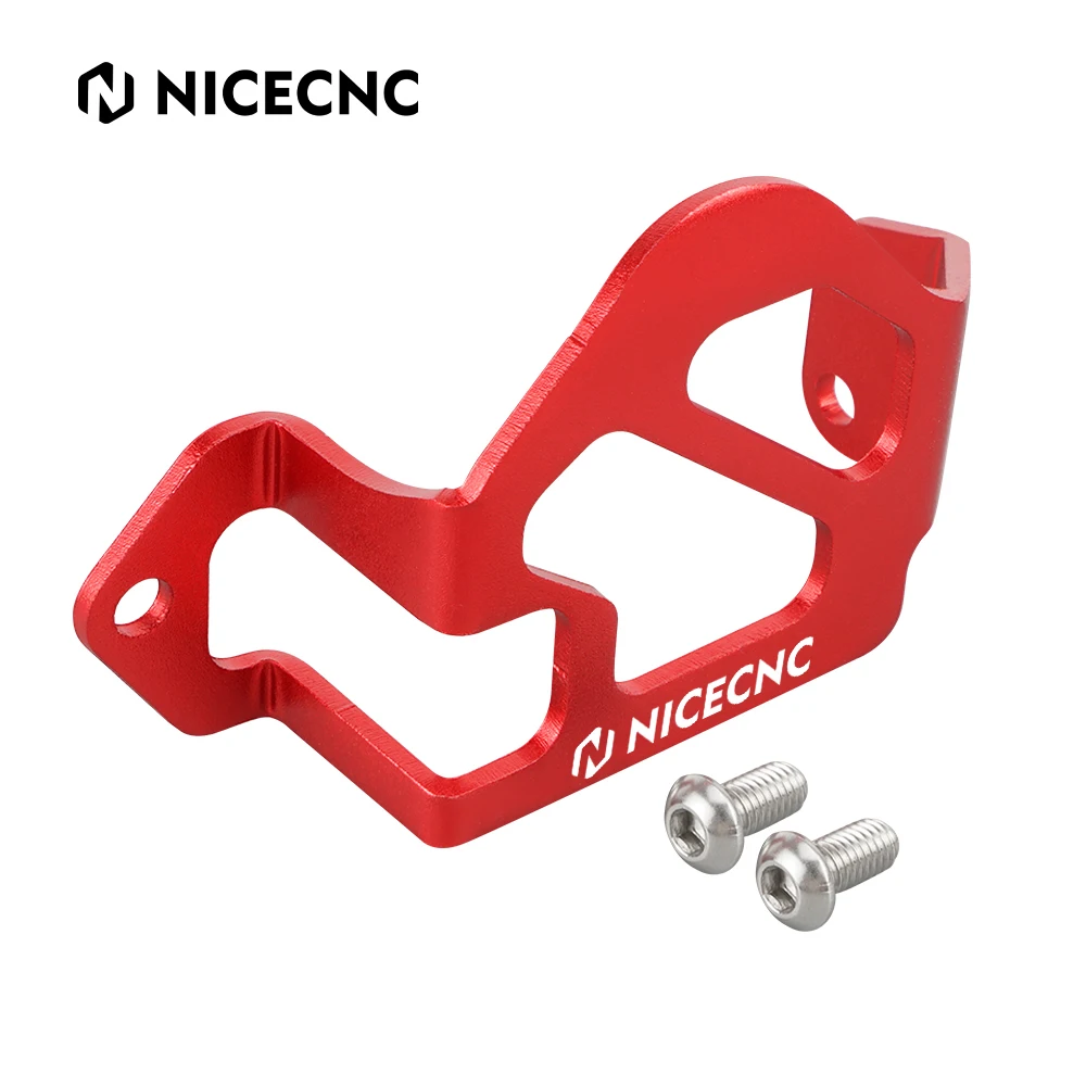 

NICECNC Motocross Aluminum Laser Cutting Rear Caliper Guard With 2 Bolts Included For Honda XR650L 1993-2022 2021 XR 650 L Red