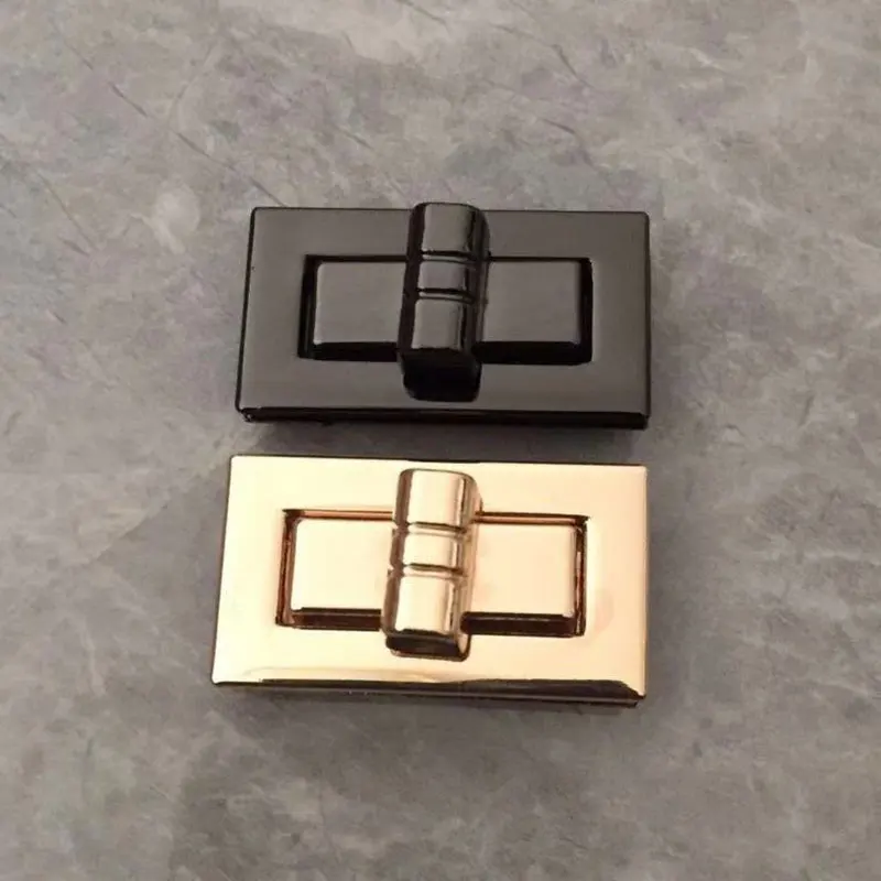 

Square Shape Turn Twist Lock Retro Metal Buckle Clasp Hardware for Bag Accessories DIY Closure Lock for Purse Totes